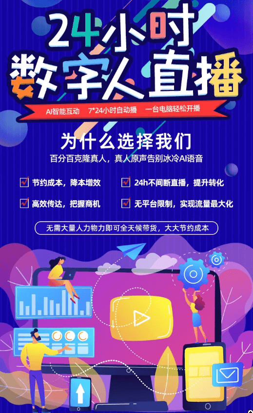 AI数字人直播功能清单表格相关图片，展示系统核心功能对比
